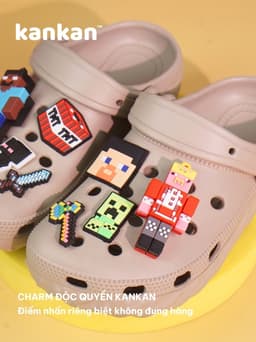 Dép Sục Cho Bé Trai KanKanStore Giày Sục Trẻ Em Siêu Nhân Người Nhện Minecraft 3 4 5 6 7 8 9 10 Tuổi KA028 3