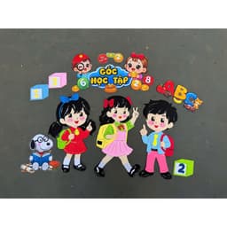 Tranh góc steam, trang trí góc mầm non cho bé 1