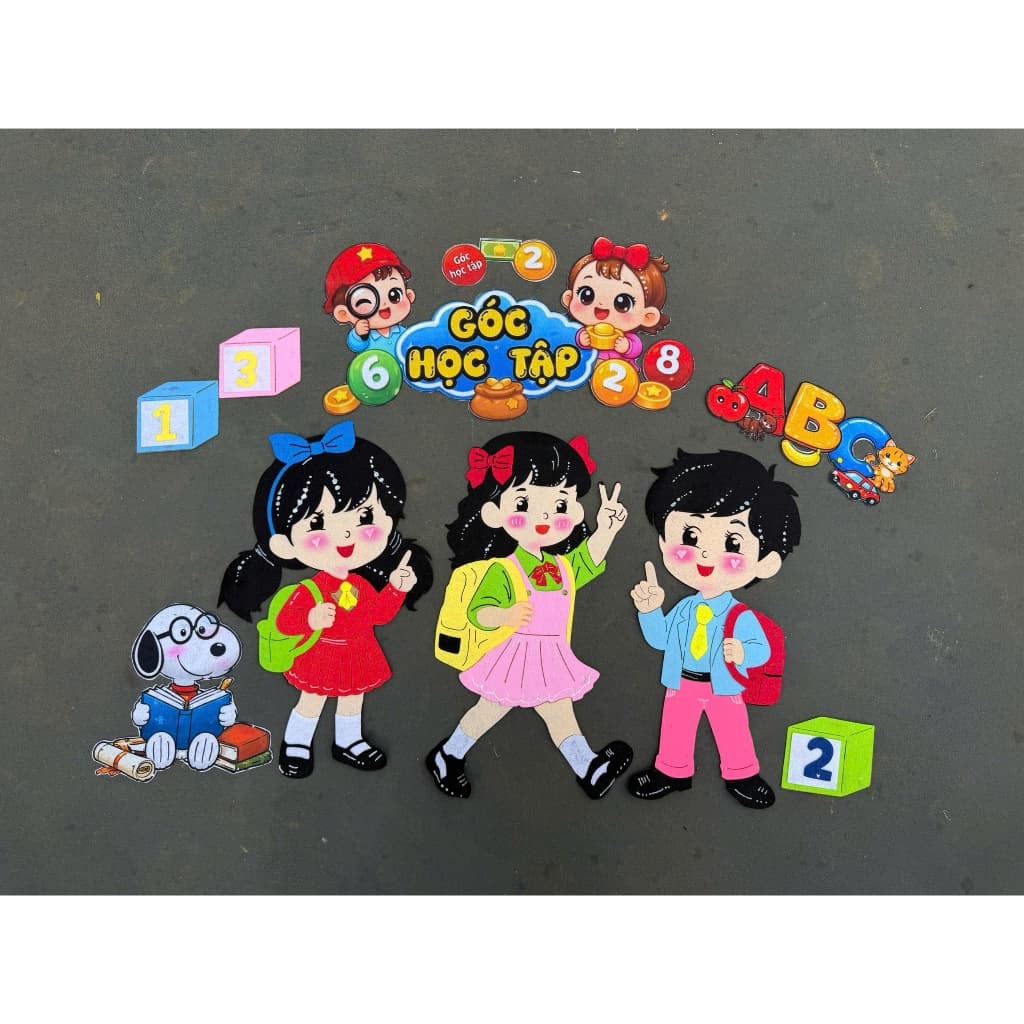 Tranh góc steam, trang trí góc mầm non cho bé