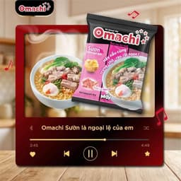 [Chính Hãng] Mì Omachi Xốt Bò Hầm Đậm Đà, Mì Khoai Tây Sợi Dai, Mì Ăn Liền Đậm Vị Cao Cấp, Thùng 30 gói 4