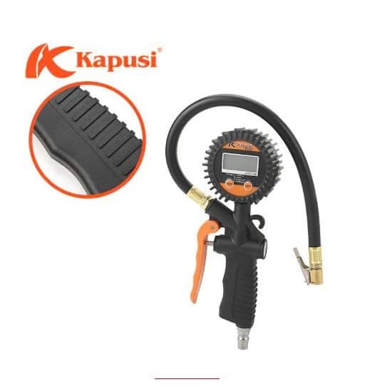 BƠM LỐP XE MÀNG HÌNH ĐIỆN TỬ 7 BAG, 100 PSI KAPUSI CHUYÊN BƠM XE MÁY, XE Ô TÔ, XE TẢI K1090_CÓ XUẤT HĐ VAT