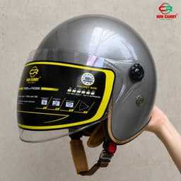 Mũ/Nón Bảo Hiểm 3/4 kính dài cho cả Nam và Nữ, Kính chắn gió, che nắng, che mưa - CARMRY HELMETS 7