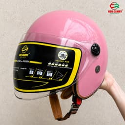 Mũ/Nón Bảo Hiểm 3/4 kính dài cho cả Nam và Nữ, Kính chắn gió, che nắng, che mưa - CARMRY HELMETS 5