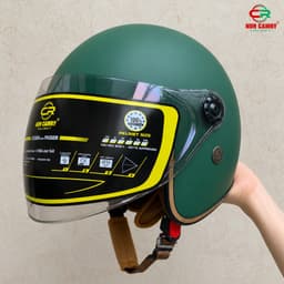 Mũ/Nón Bảo Hiểm 3/4 kính dài cho cả Nam và Nữ, Kính chắn gió, che nắng, che mưa - CARMRY HELMETS 4