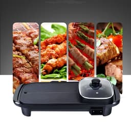Bếp Nướng Điện Không Khói EG100EH Công Suất Lớn 1600W, Bếp Nướng Điện Chống Dính Cao Cấp Size Lớn Cho Gia Đình 4