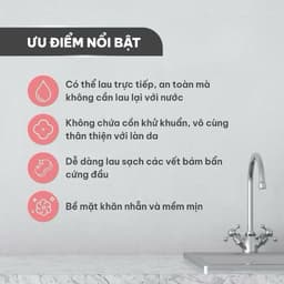 [ Combo 5 Gói ] Khăn Ướt Lau Bếp Đa Năng Tera 50 Tờ / Gói – Khử Mùi, Kháng Khuẩn Hiệu Quả, Hương Chanh Tươi Mát 7