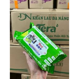 [ Combo 5 Gói ] Khăn Ướt Lau Bếp Đa Năng Tera 50 Tờ / Gói – Khử Mùi, Kháng Khuẩn Hiệu Quả, Hương Chanh Tươi Mát 8