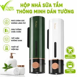 Hộp Đựng Sữa Tắm Có Nút Bấm Nhả Tự Động Treo Tường GD83 - Bình Nhả Nước Rửa Tay Gắn Tường 500ml 1