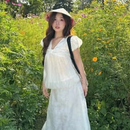 [SALE 10.10 GIẢM 20K] Áo Babydoll Thô Boil Phối Tơ Cổ V Dáng Bí Phồng, Áo Kiểu Nữ Dáng Tiểu Thư 8