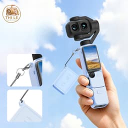 [SẴN] Ốp Silicon Cho DJ.I  .Poc.ket 4 Pro , 4P Tay Cầm Máy Ảnh Gimbal Cầm Tay Vỏ Chống Trầy Xước Vỏ Bảo Vệ Mềm Nắp Ống Kính 2