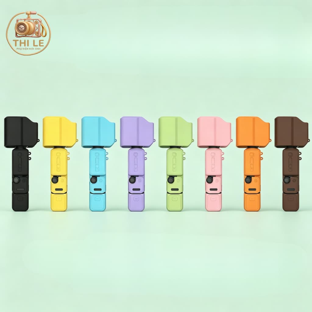 [SẴN] Ốp Silicon Cho DJ.I  .Poc.ket 4 Pro , 4P Tay Cầm Máy Ảnh Gimbal Cầm Tay Vỏ Chống Trầy Xước Vỏ Bảo Vệ Mềm Nắp Ống Kính