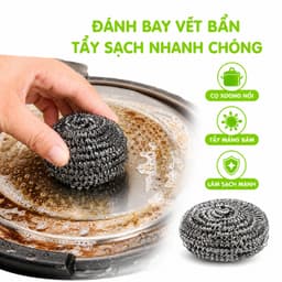 Miếng Thép Cọ Xoong Nồi Tẩy Trắng Không Gỉ GD189 - Bùi Nhùi Thép Cọ Xoong Chảo Hình Con Mèo 2