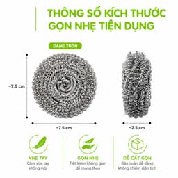 Miếng Thép Cọ Xoong Nồi Tẩy Trắng Không Gỉ GD189 - Bùi Nhùi Thép Cọ Xoong Chảo Hình Con Mèo 6