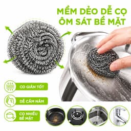 Miếng Thép Cọ Xoong Nồi Tẩy Trắng Không Gỉ GD189 - Bùi Nhùi Thép Cọ Xoong Chảo Hình Con Mèo 5