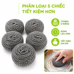 Miếng Thép Cọ Xoong Nồi Tẩy Trắng Không Gỉ GD189 - Bùi Nhùi Thép Cọ Xoong Chảo Hình Con Mèo 9