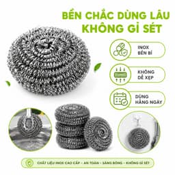 Miếng Thép Cọ Xoong Nồi Tẩy Trắng Không Gỉ GD189 - Bùi Nhùi Thép Cọ Xoong Chảo Hình Con Mèo 4