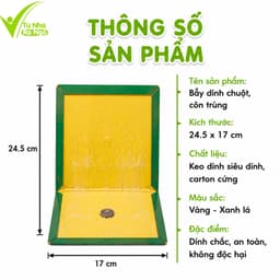 Bẫy Dính Chuột Keo Siêu Dính Cao Cấp Carton Cứng GD214 - Bẫy Keo Dính Chuột Gấp Gọn Không Độc Hại 6