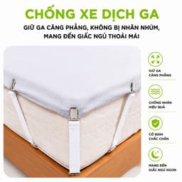 Bộ 4 Kẹp Ga Giường Sofa Chống Xê Dịch GD217 - Kẹp Cố Định Ga Giường 6 Chấu Cao Cấp Bảo Vệ Cho Đệm 5