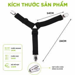 Bộ 4 Kẹp Ga Giường Sofa Chống Xê Dịch GD217 - Kẹp Cố Định Ga Giường 6 Chấu Cao Cấp Bảo Vệ Cho Đệm 6