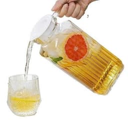 Bình đựng nước thủy tinh chữ nhật, ca nước DeLi cao cấp dung tích 1,7L 9