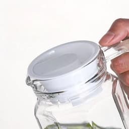 Bình đựng nước thủy tinh chữ nhật, ca nước DeLi cao cấp dung tích 1,7L 5