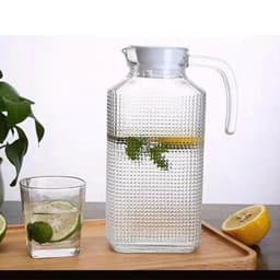 Bình đựng nước thủy tinh chữ nhật, ca nước DeLi cao cấp dung tích 1,7L 4