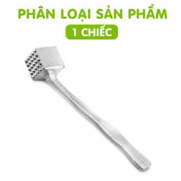 Búa Gang Đập Thịt Vuông 2 Đầu Đập Hành Tỏi Ớt GD224 - Dụng Cụ Đập Thịt Bằng Gang Đúc Chắc Chắn 7