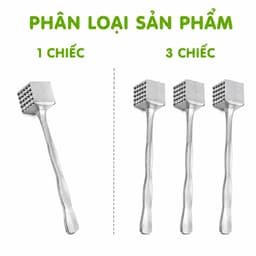 Búa Gang Đập Thịt Vuông 2 Đầu Đập Hành Tỏi Ớt GD224 - Dụng Cụ Đập Thịt Bằng Gang Đúc Chắc Chắn 8