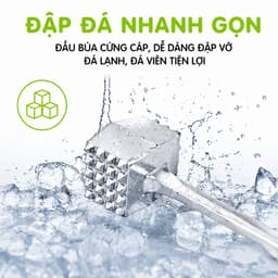 Búa Gang Đập Thịt Vuông 2 Đầu Đập Hành Tỏi Ớt GD224 - Dụng Cụ Đập Thịt Bằng Gang Đúc Chắc Chắn 5