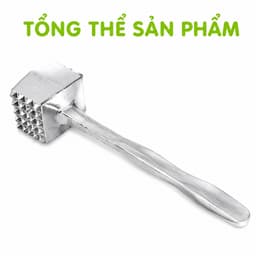 Búa Gang Đập Thịt Vuông 2 Đầu Đập Hành Tỏi Ớt GD224 - Dụng Cụ Đập Thịt Bằng Gang Đúc Chắc Chắn 2