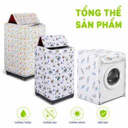 Bạt Phủ Máy Giặt Chống Bụi Bẩn Ngăn Nước Hiệu Quả GD238 - Bạt Trùm Che Máy Giặt Chống Nắng Nóng 2