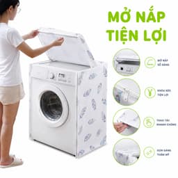 Bạt Phủ Máy Giặt Chống Bụi Bẩn Ngăn Nước Hiệu Quả GD238 - Bạt Trùm Che Máy Giặt Chống Nắng Nóng 4
