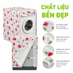 Bạt Phủ Máy Giặt Chống Bụi Bẩn Ngăn Nước Hiệu Quả GD238 - Bạt Trùm Che Máy Giặt Chống Nắng Nóng 7