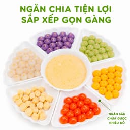 Bộ Bát Nhựa Hoa Mặt Trời Đựng Đồ Cúng Lễ Tết GD244 - Bộ Mặt Trời Đựng Thức Ăn Nhựa Việt Nhật 6811 5