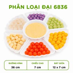 Bộ Bát Nhựa Hoa Mặt Trời Đựng Đồ Cúng Lễ Tết GD244 - Bộ Mặt Trời Đựng Thức Ăn Nhựa Việt Nhật 6811 9