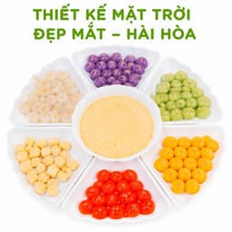 Bộ Bát Nhựa Hoa Mặt Trời Đựng Đồ Cúng Lễ Tết GD244 - Bộ Mặt Trời Đựng Thức Ăn Nhựa Việt Nhật 6811 2