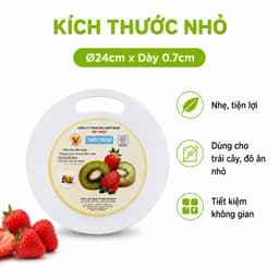 Thớt Tròn 5802 Việt Nhật Bằng Nhựa PP Nguyên Sinh Cao Cấp Không BPA Dày Chắc Bền Bỉ GD255 7