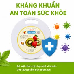 Thớt Tròn 5802 Việt Nhật Bằng Nhựa PP Nguyên Sinh Cao Cấp Không BPA Dày Chắc Bền Bỉ GD255 3