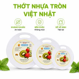 Thớt Tròn 5802 Việt Nhật Bằng Nhựa PP Nguyên Sinh Cao Cấp Không BPA Dày Chắc Bền Bỉ GD255 2