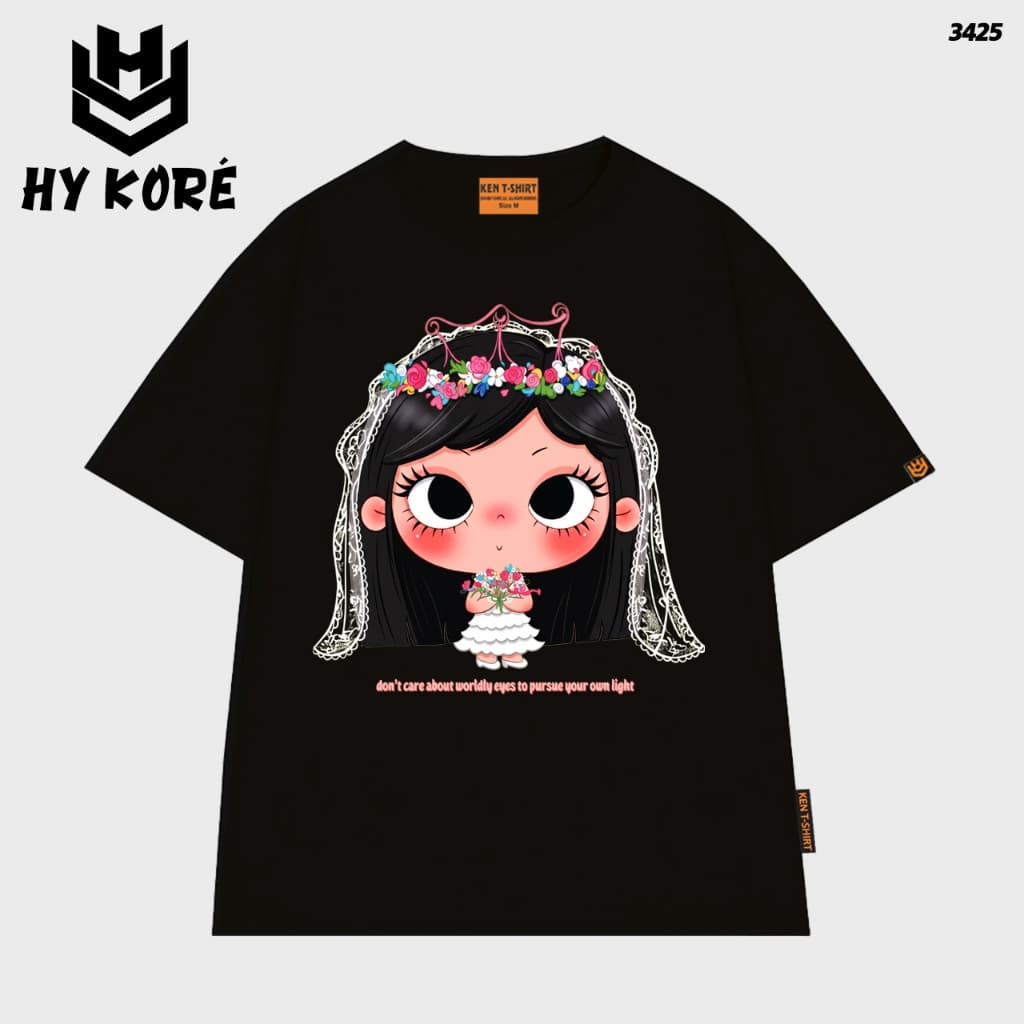 Áo Thun HY KORÉ Couple Wedding Form Rộng Localbrand Oversize Unisex Vải Cotton 75% Nam Nữ Mặc Đẹp