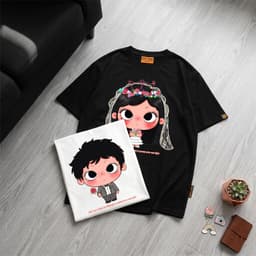 Áo Thun HY KORÉ Couple Wedding Form Rộng Localbrand Oversize Unisex Vải Cotton 75% Nam Nữ Mặc Đẹp 6