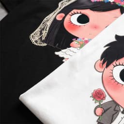 Áo Thun HY KORÉ Couple Wedding Form Rộng Localbrand Oversize Unisex Vải Cotton 75% Nam Nữ Mặc Đẹp 8