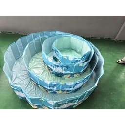 Bể bơi gấp gọn cho bé, hồ bơi không cần bơm cao cấp tặng kèm bóng, cua dây cót - Sam Pam Toys 6