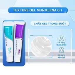 Kem mụn Klena, kem chấm mụn Adapalene 0.1%, 0.3% hỗ trợ giảm mụn ẩn, gom cồi mụn, giảm mụn trứng cá và mờ thâm 2