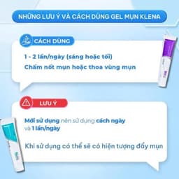 Kem mụn Klena, kem chấm mụn Adapalene 0.1%, 0.3% hỗ trợ giảm mụn ẩn, gom cồi mụn, giảm mụn trứng cá và mờ thâm 4