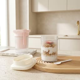 Dụng cụ làm sữa chua hy lạp. Cốc lọc tách nước whey làm sữa chua đặc mịn có nắp đậy - Majehome 3