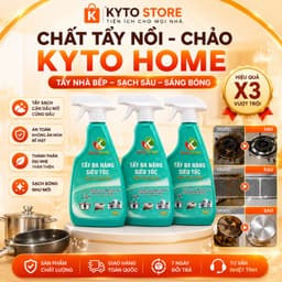 Chất Tẩy Nồi-Chảo KYTO HOME. Tẩy Nhà Bếp, Tẩy Cặn Dầu Mỡ Các Bề Mặt, Sạch Đẹp 1