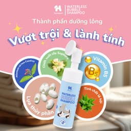 Sữa tắm khô cho chó mèo WBS Mượt Lông Khử Mùi 130ml/320ml lành tính an toàn khi liếm-Méo Chò Uni 3