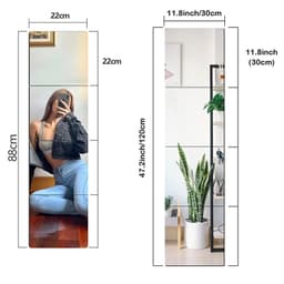 Ventas Gương dán tường acrylic 20cm 30cm 40cm Hình ảnh sắc nét Lắp đặt dễ dàng 7