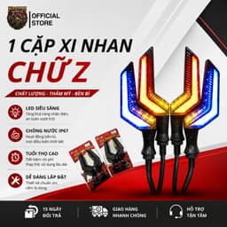 Xi Nhan Chữ Z LED 12-48V, Chạy Hiệu Ứng AUDI, xi nhan xe máy, xe điện siêu sáng giá 1 đôi 1